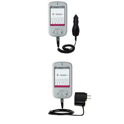 Gomadic Essential Kit for the T-Mobile MDA Pro - includes Car and Wall Charger with Rapid Charge Technology