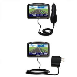 Gomadic Essential Kit for the TomTom GO 730 - includes Car and Wall Charger with Rapid Charge Technology -