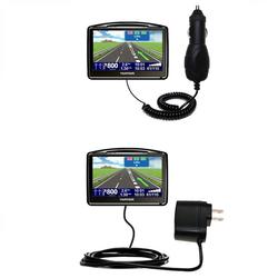 Gomadic Essential Kit for the TomTom Go 530 - includes Car and Wall Charger with Rapid Charge Technology -