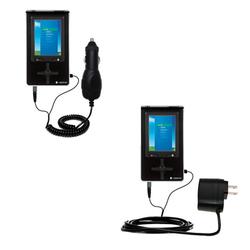 Gomadic Essential Kit for the Toshiba Gigabeat S / MES60VK 60GB - includes Car and Wall Charger with Rapid C