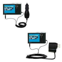 Gomadic Essential Kit for the Toshiba Gigabeat S / MEV30K 30GB - includes Car and Wall Charger with Rapid Ch