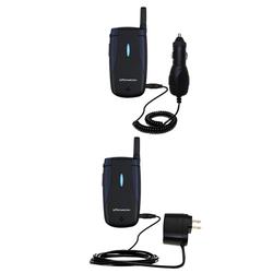 Gomadic Essential Kit for the UTStarcom CDM 120 - includes Car and Wall Charger with Rapid Charge Technology