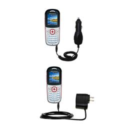 Gomadic Essential Kit for the UTStarcom CDM 8460 - includes Car and Wall Charger with Rapid Charge Technolog