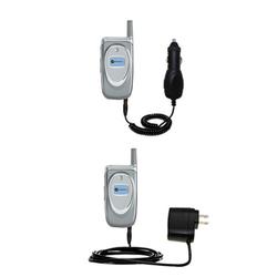 Gomadic Essential Kit for the UTStarcom CDM 8610 VM - includes Car and Wall Charger with Rapid Charge Techno
