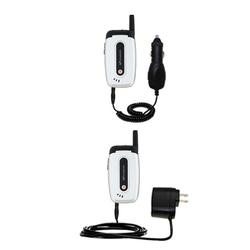 Gomadic Essential Kit for the UTStarcom CDM 8625 - includes Car and Wall Charger with Rapid Charge Technolog