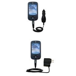 Gomadic Essential Kit for the i-Mate JAMin - includes Car and Wall Charger with Rapid Charge Technology - G