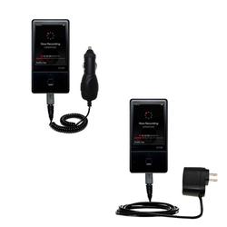 Gomadic Essential Kit for the iRiver E100 - includes Car and Wall Charger with Rapid Charge Technology - Go