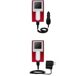 Gomadic Essential Kit for the iRiver H10 5GB - includes Car and Wall Charger with Rapid Charge Technology -