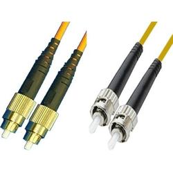 CTCUnion FC/UPC to ST/UPC duplex single-mode 9/125 fiber patch cord, 1m length