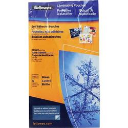 Fellowes 52207 Self Adhesive Laminating Pouches with clip - 5-Pack