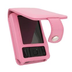 Eforcity Full Flap Leather Case for Creative Zen, Pink by Eforcity