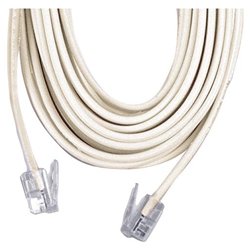 GE Phone Cable - 25ft - Ivory