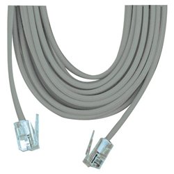 GE Telephone Line Cable - RJ-11 - 2ft - Gray
