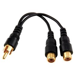 GE Y Audio Cable - 1 x RCA - 2 x RCA