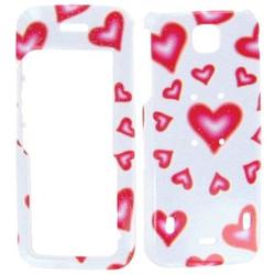 Wireless Emporium, Inc. Glitter Hearts Snap-On Protector Case Faceplate for Nokia 5310