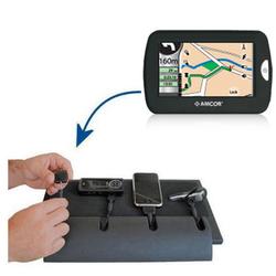 Gomadic Universal Charging Station - tips included for Amcor Navigation GPS 4300 many other popular