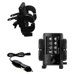 Gomadic HTC FUSE Auto Vent Holder with Car Charger - Uses TipExchange