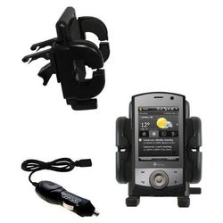 Gomadic HTC Polaris Auto Vent Holder with Car Charger - Uses TipExchange