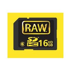 Hoodman RAW-SDHC16GB RAW High Capacity 150x Speed 16GB Class 6 PowerMiser SD Card with Reader