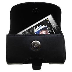 Gomadic Horizontal Leather Case with Belt Clip/Loop for the HTC Touch Diamond Pro