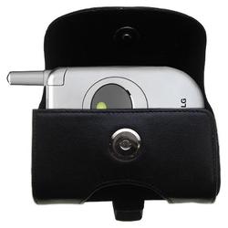 Gomadic Horizontal Leather Case with Belt Clip/Loop for the LG C1300