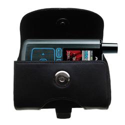 Gomadic Horizontal Leather Case with Belt Clip/Loop for the Pioneer Inno