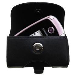 Gomadic Horizontal Leather Case with Belt Clip/Loop for the Samsung DM-S105