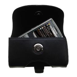 Gomadic Horizontal Leather Case with Belt Clip/Loop for the Samsung EPIX