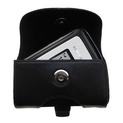 Gomadic Horizontal Leather Case with Belt Clip/Loop for the Samsung Knack