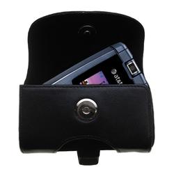 Gomadic Horizontal Leather Case with Belt Clip/Loop for the Samsung SGH-A747