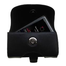 Gomadic Horizontal Leather Case with Belt Clip/Loop for the iRiver E100