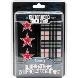 I-CON ASD822 Pink Stars and Burberry Universal Rockband Guitar Strap - 2-Pack