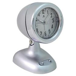 Infinity Instruments Ltd. Retro Spot Light Alarm Clock - Silver