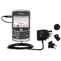 Gomadic International Wall / AC Charger for the Blackberry 8330 - Brand w/ TipExchange Technology
