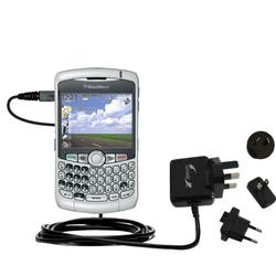 Gomadic International Wall / AC Charger for the Blackberry Curve - Brand w/ TipExchange Technology