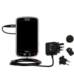 Gomadic International Wall / AC Charger for the Blackberry Thunder - Brand w/ TipExchange Technology