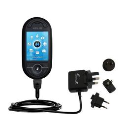 Gomadic International Wall / AC Charger for the Helio Ocean - Brand w/ TipExchange Technology