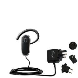 Gomadic International Wall / AC Charger for the Jabra BT2010 - Brand w/ TipExchange Technology