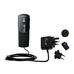 Gomadic International Wall / AC Charger for the Jabra BT4010 - Brand w/ TipExchange Technology