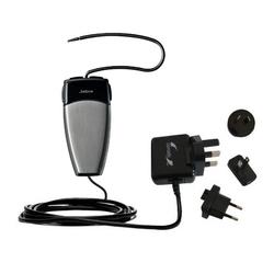 Gomadic International Wall / AC Charger for the Jabra JX20 - Brand w/ TipExchange Technology
