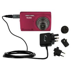 Gomadic International Wall / AC Charger for the Kodak M1093 IS - Brand w/ TipExchange Technology