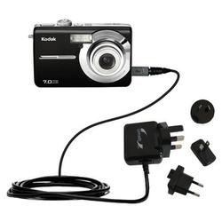 Gomadic International Wall / AC Charger for the Kodak M753 - Brand w/ TipExchange Technology