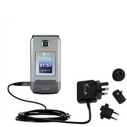 Gomadic International Wall / AC Charger for the LG TRAX - Brand w/ TipExchange Technology