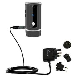 Gomadic International Wall / AC Charger for the Motorola W375 - Brand w/ TipExchange Technology