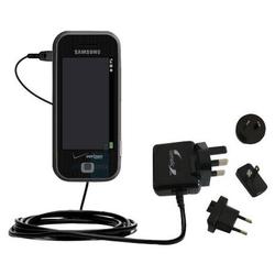 Gomadic International Wall / AC Charger for the Samsung SCH-U940 - Brand w/ TipExchange Technology