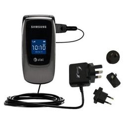 Gomadic International Wall / AC Charger for the Samsung SGH-A226 - Brand w/ TipExchange Technology