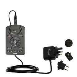 Gomadic International Wall / AC Charger for the Sirius One SV1 - Brand w/ TipExchange Technology