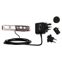Gomadic International Wall / AC Charger for the Sony Ericsson HBH-DS200 - Brand w/ TipExchange Techn