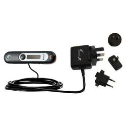 Gomadic International Wall / AC Charger for the Sony Ericsson HBH-DS970 - Brand w/ TipExchange Techn
