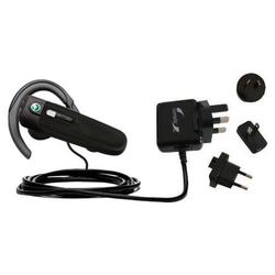 Gomadic International Wall / AC Charger for the Sony Ericsson HBH-PV702 - Brand w/ TipExchange Techn